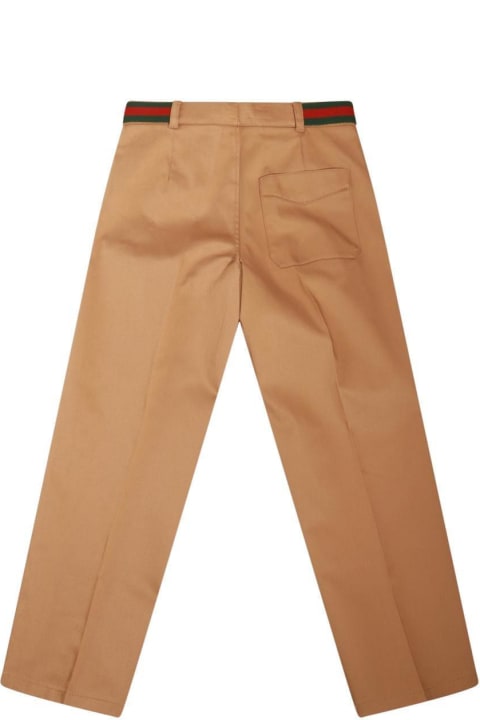 Gucci Bottoms for Boys Gucci Button Detailed Straight Leg Pants