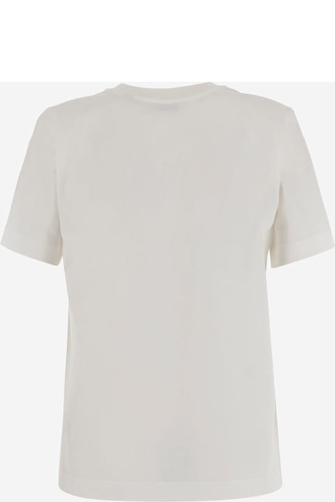 Burberry Topwear for Women Burberry Cotton T-shirt With Check Applique