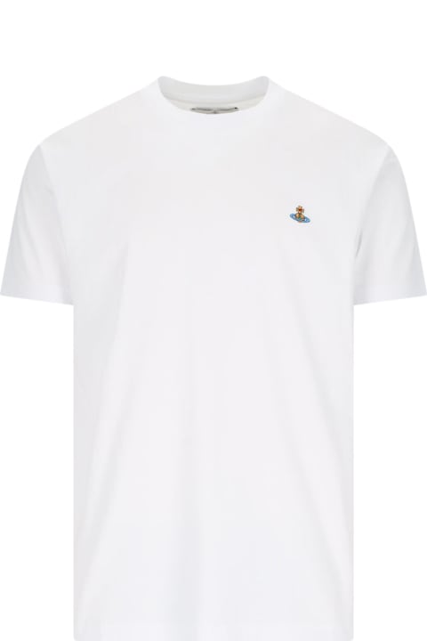 Vivienne Westwood ملابس علوية لـ القسم الرجالي Vivienne Westwood Logo T-shirt