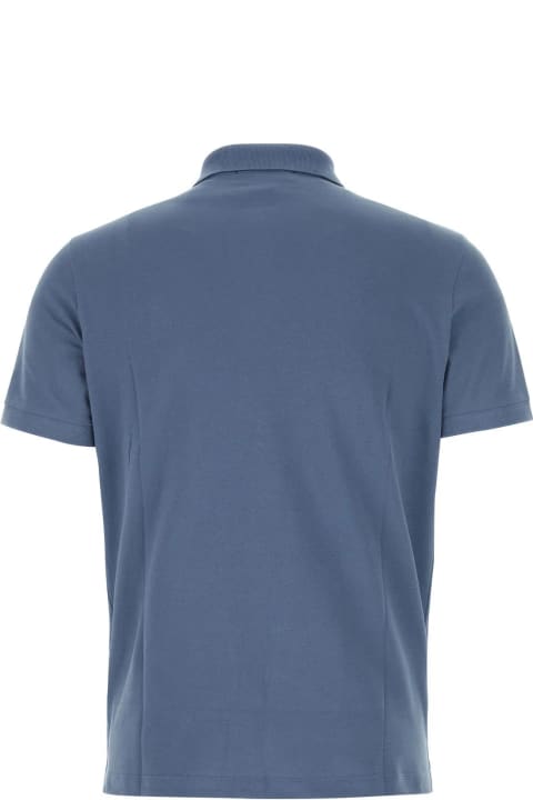 Stone Island Clothing for Men Stone Island Air Force Blue Stretch Piquet Polo Shirt