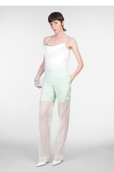 Del Core Clothing for Women Del Core Topwear In White Silk