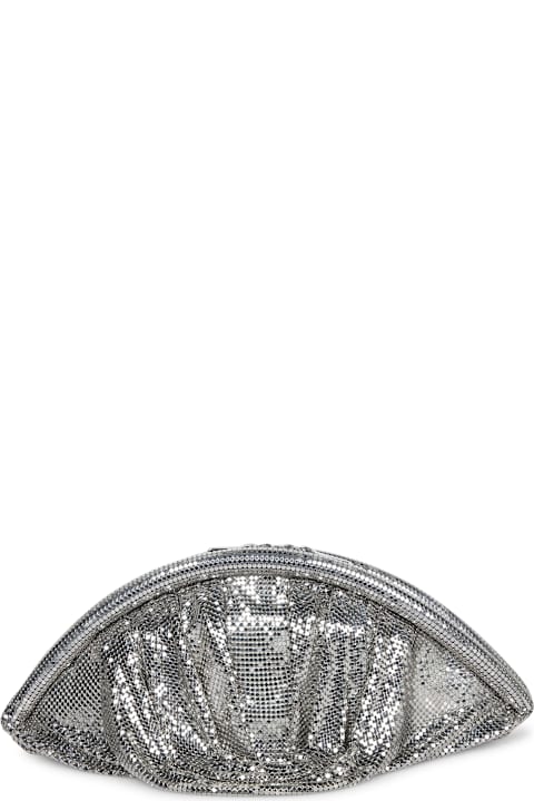 Paco Rabanne حقائب توتي لـ السيدات Paco Rabanne Silver Pixel Clutch