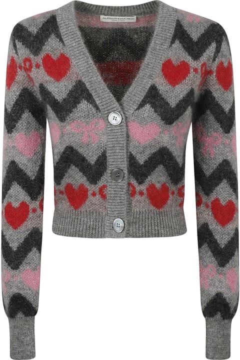 Alessandra Rich for Women Alessandra Rich Knitted Mohair Cardigan