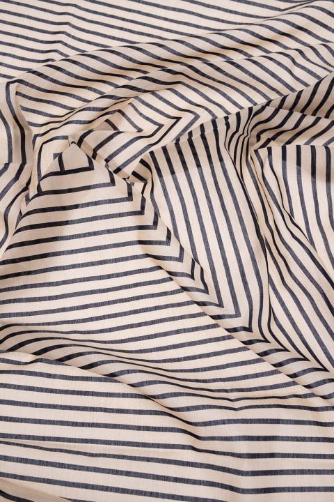 Totême Scarves & Wraps for Women Totême Stripe-printed Square-shaped Scarf
