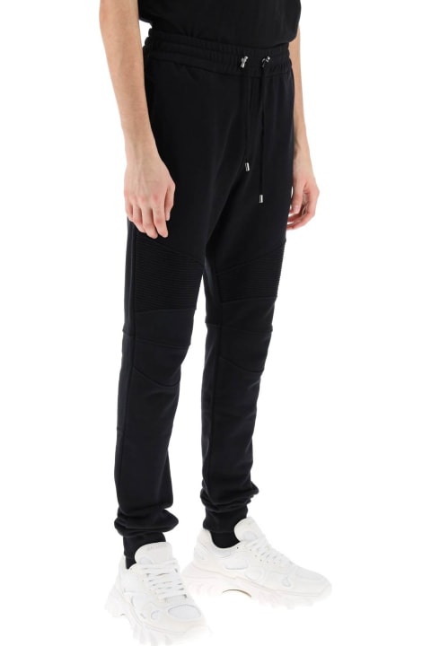 Balmain Fleeces & Tracksuits for Men Balmain Joggers With Topstitched Inserts