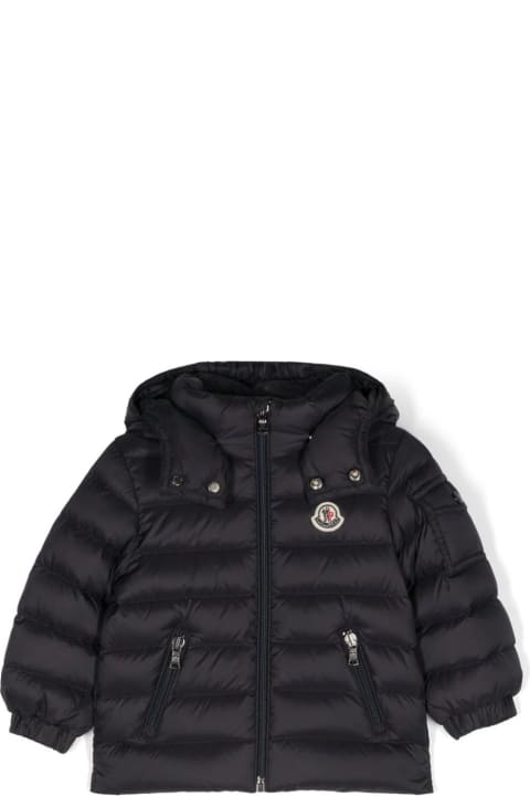 Moncler Coats & Jackets for Baby Girls Moncler Navy Blue Jules Down Jacket