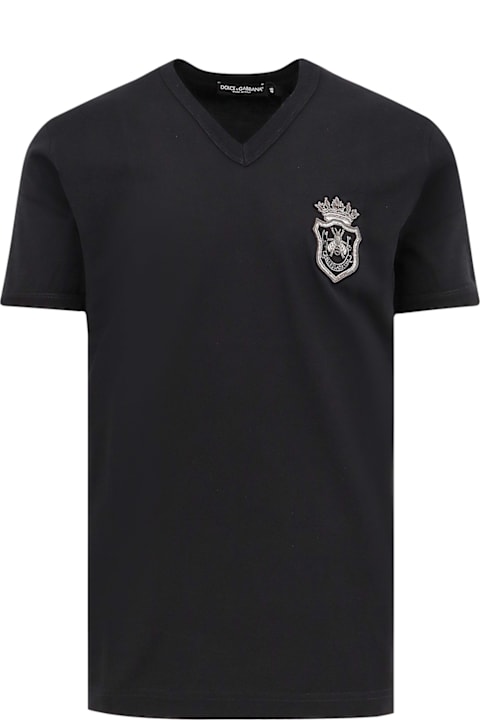 Clothing for Men Dolce & Gabbana Black Cotton T-shirt