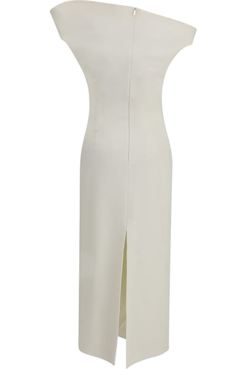 Homeware Magda Butrym White Off-shoulder Midi Dress