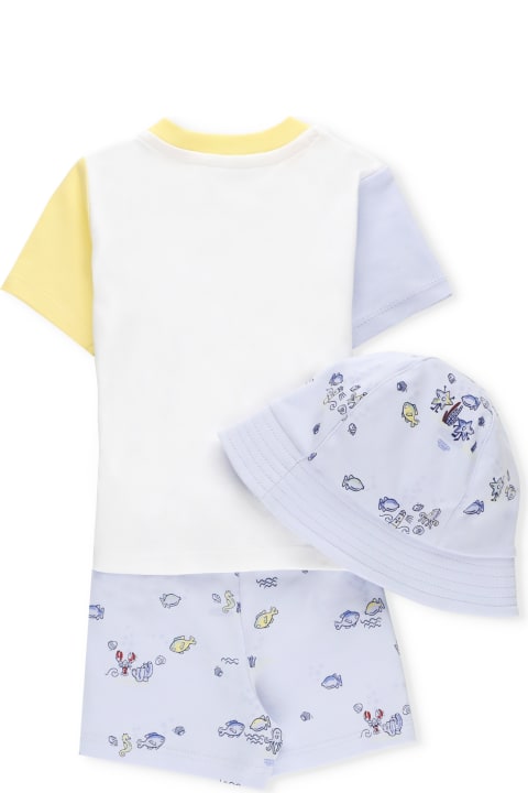 Kenzo Kids Bodysuits & Sets for Baby Boys Kenzo Kids Cotton Three-piece Set