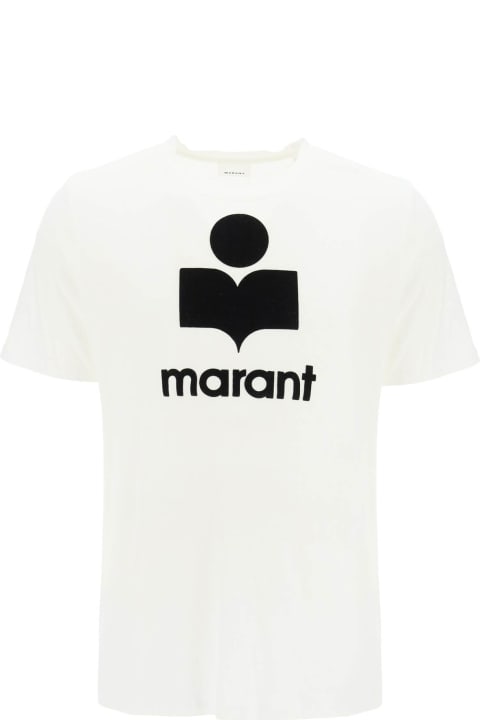 Isabel Marant Topwear for Men Isabel Marant Karman Linen Logo T-shirt