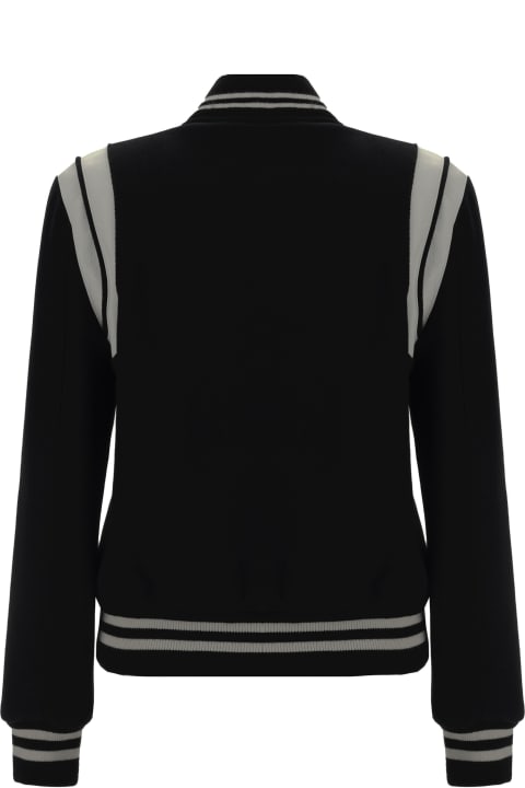 Saint Laurent Coats & Jackets for Women Saint Laurent Teddy College Jacket