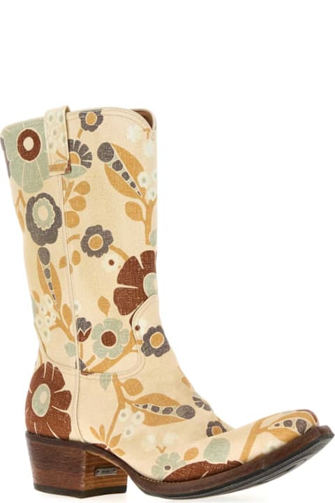 Homeware Prada Printed Canvas Boots