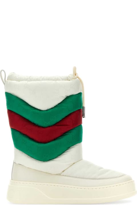 Gucci for Women Gucci Chalk Fabric Boots