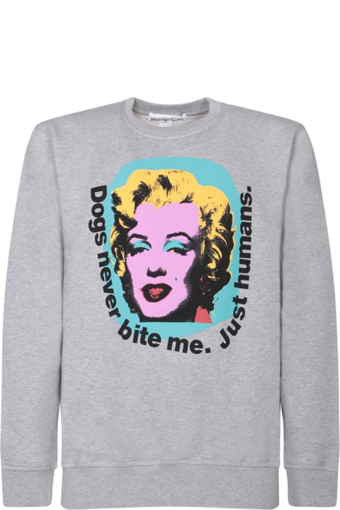 Comme des Garçons Shirt for Men Comme des Garçons Shirt Marilyn Grey Sweatshirt