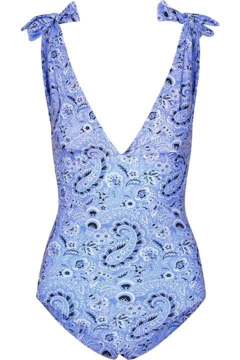 Swimwear for Women Etro Light Blue Swimsuit In Polyamide Blend