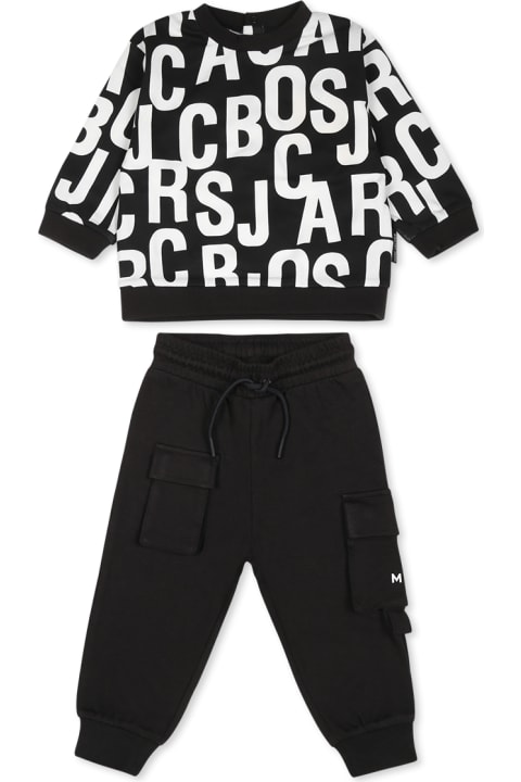 Marc Jacobs for Baby Girls Marc Jacobs Black Suit For Babykids With Logo