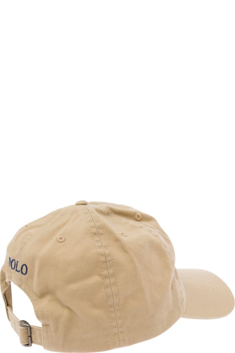Polo Ralph Lauren Accessories & Gifts for Boys Polo Ralph Lauren Beige Baseball Cap With Pony Embroidery In Cotton Boy