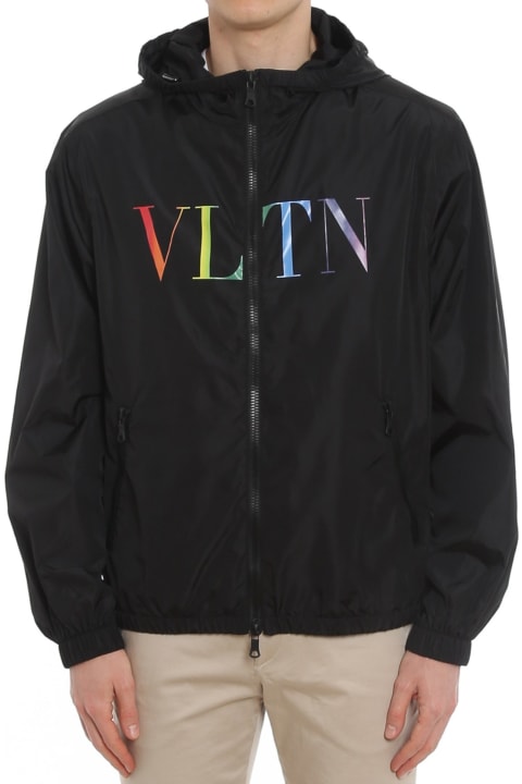 Coats & Jackets for Men Valentino Logo Windbreaker