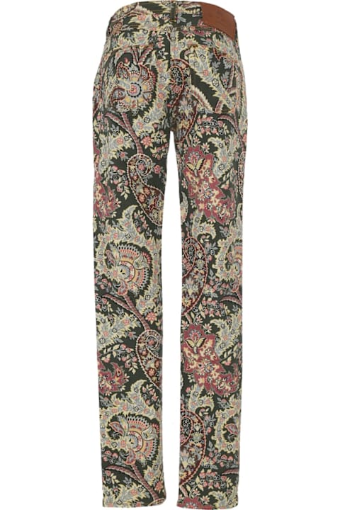 Etro Pants & Shorts for Women Etro Paisley Printed Straight Leg Pants