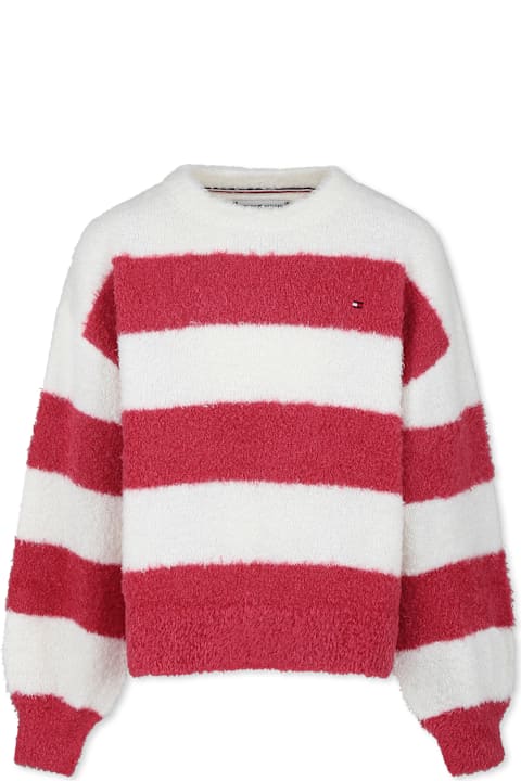 Tommy Hilfiger for Kids Tommy Hilfiger Ivory Sweater For Girl