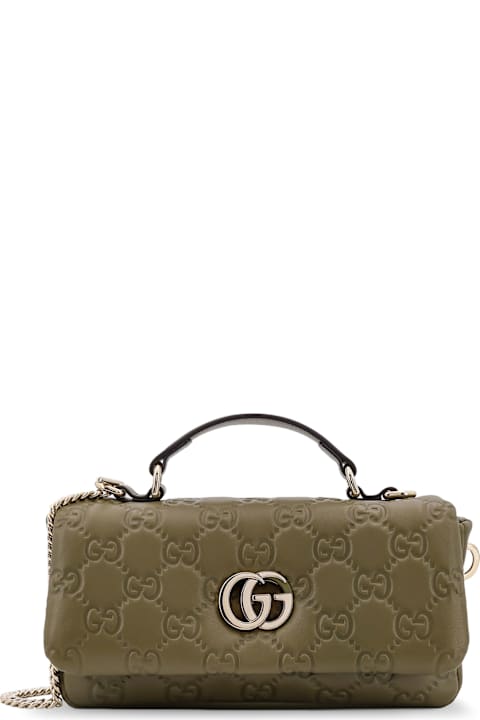 آخر صيحات الموضة من السيدات Gucci Mini Gg Milano Leather Handbag With All-over Gg Motif