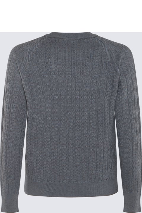 Piacenza Cashmere Sweaters for Men Piacenza Cashmere Light Blue Linen Knitwear