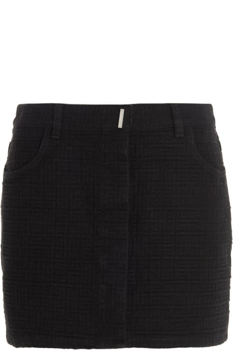 Givenchy Skirts for Women Givenchy Mid-rise Monogram Mini Skirt