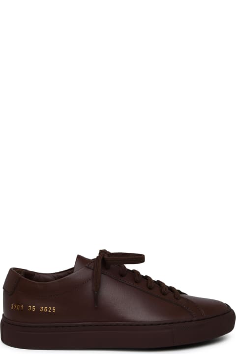 Fashion for Women Common Projects Achilles Brown Leather Sneakers