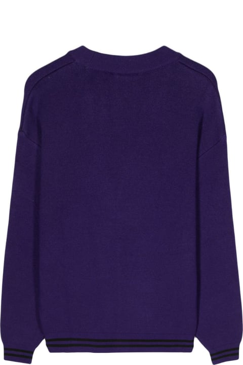 Sweaters for Men Carhartt Purple Onyx Knit Cardigan