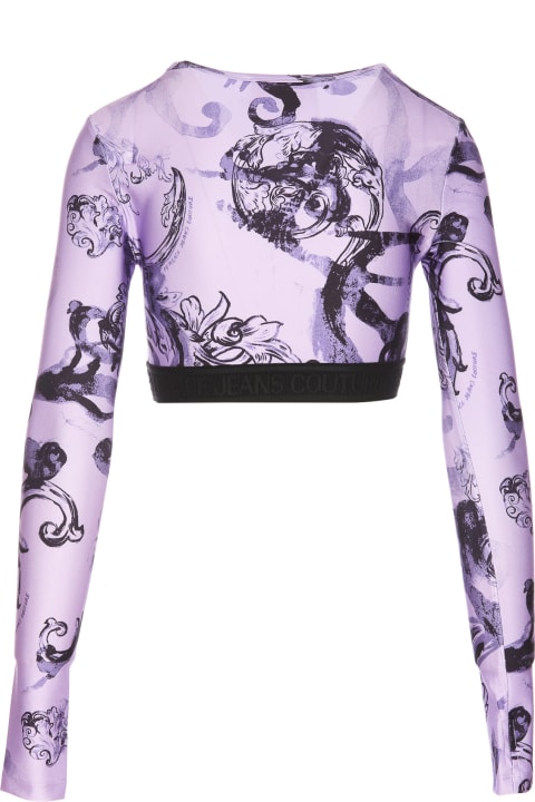 Versace Jeans Couture for Women Versace Jeans Couture Watercolor Couture Short Top