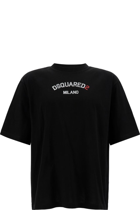 Dsquared2 for Men Dsquared2 Relaxed T-shirt With Logo Lettering Embroidery