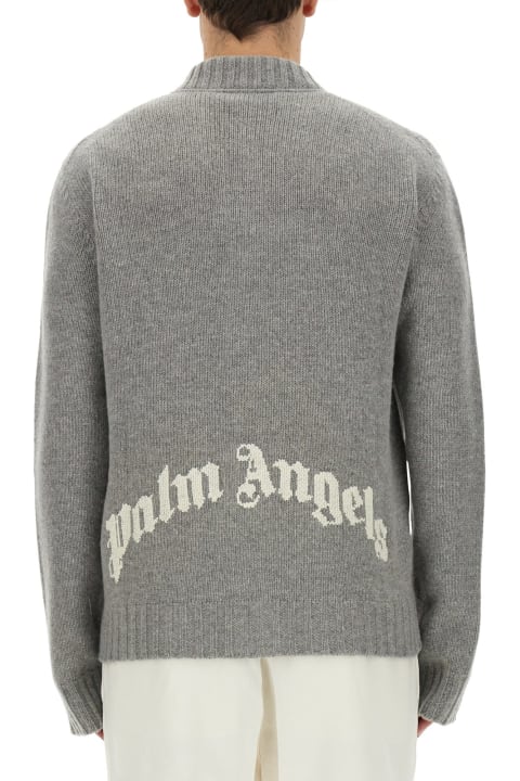 Palm Angels Sweaters for Men Palm Angels Cardigan With Logo