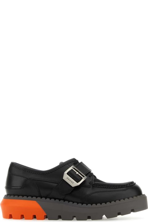 Shoes for Men Gucci Black Leather Loafers