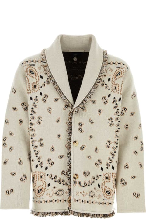 Alanui Sweaters for Women Alanui Embroidered Jacquard Bandana Cardigan