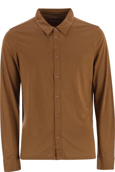 Majestic Filatures for Women Majestic Filatures Long-sleeved Lyocell And Cotton Shirt