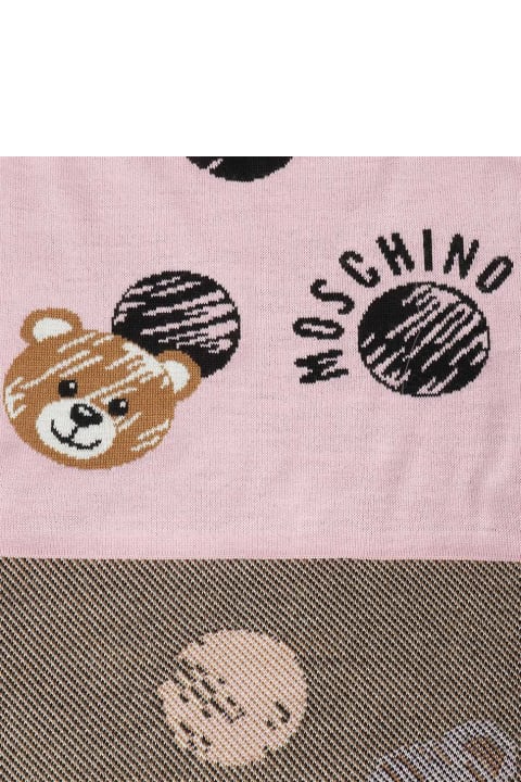ウィメンズ スカーフ＆ストール Moschino Logo Knitted Scarf