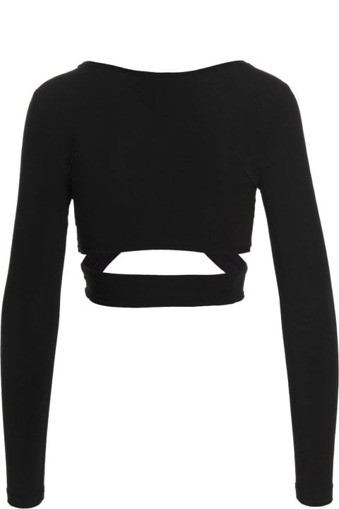 Atlein Topwear for Women Atlein Crossed Cropped Top