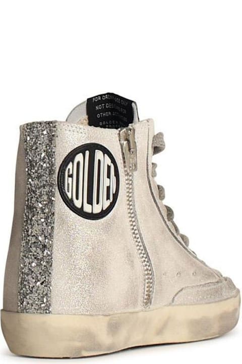 Homeware Golden Goose Logo Printed Glittered Sneakers