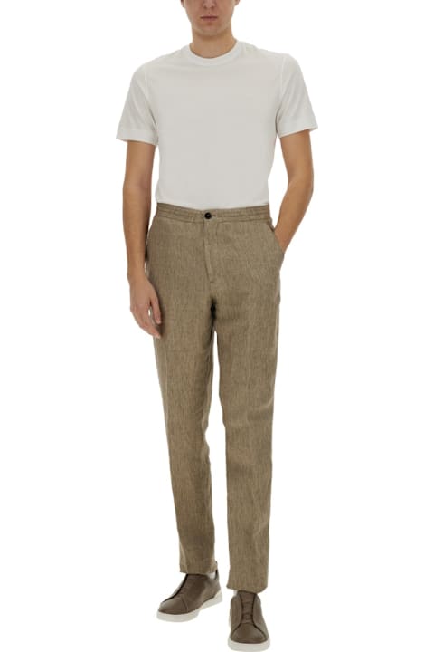 Zegna Pants for Men Zegna Linen Jogger Pants