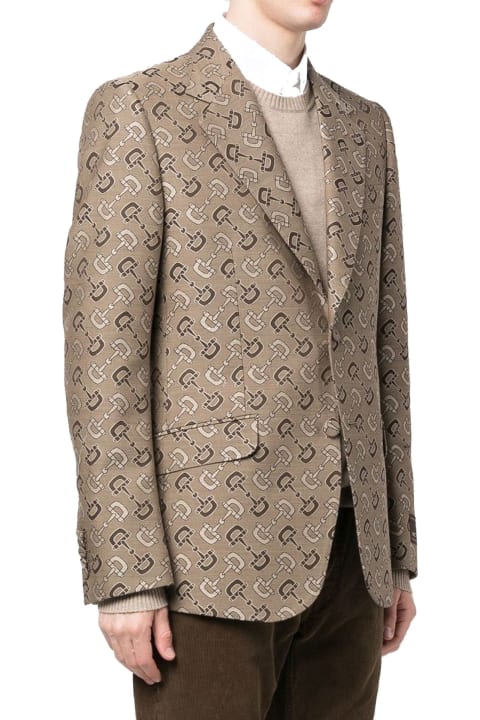 Gucci Coats & Jackets for Men Gucci Cotton And Wool Jacket