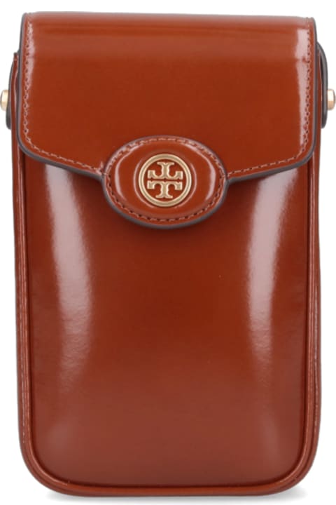 Tory Burch إكسسورات إلكترونيات لـ السيدات Tory Burch 'robinson' Shoulder Bag Smartphone Holder