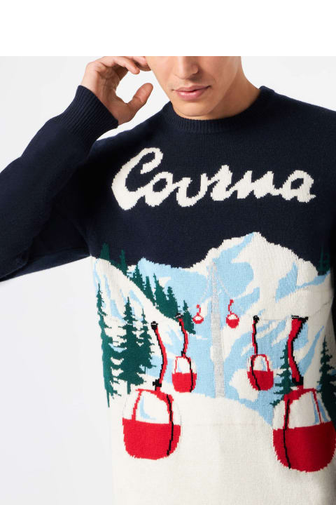 Homeware MC2 Saint Barth Man Sweater With Courmayeur Postcard