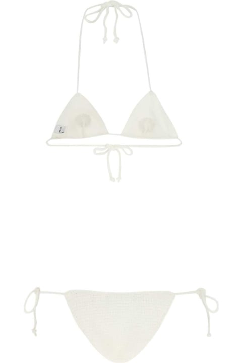 Philosophy di Lorenzo Serafini Swimwear for Women Philosophy di Lorenzo Serafini White Cotton Blend Bikini