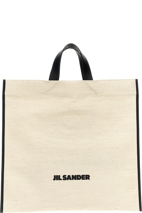 メンズ Jil Sanderのトートバッグ Jil Sander 'border Book Tote Square' Shopping Bag