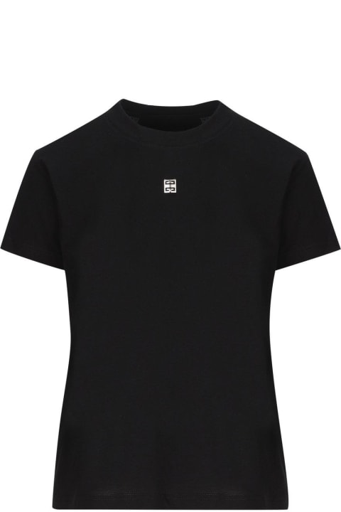 Givenchy Topwear for Women Givenchy 4g Plaque Crewneck T-shirt