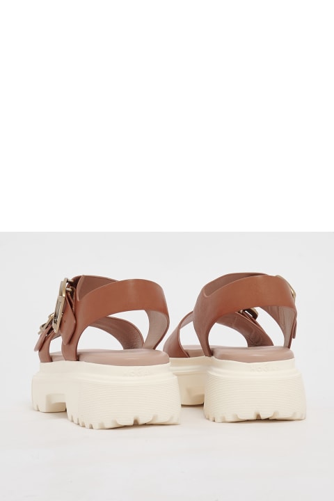Hogan Shoes for Women Hogan Sandal With Two Buckles