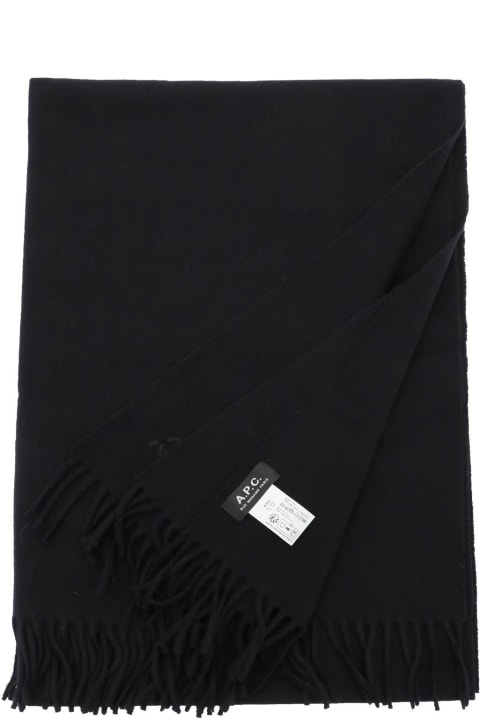 Scarves for Men A.P.C. Alix Embroidered Scarf