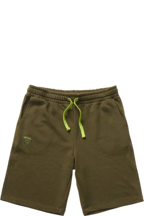 メンズ Blauerのボトムス Blauer Bermuda Shorts In Green Fleece