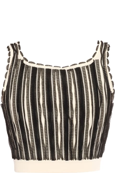Homeware Elisabetta Franchi Micro-ruffles Top
