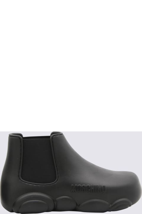 Moschino Sneakers for Women Moschino Black Rubber Gummy Boots